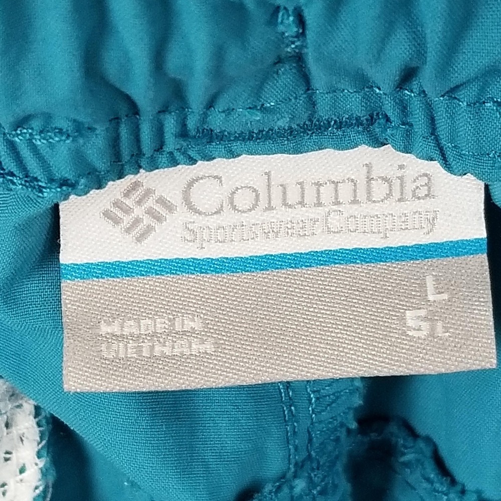 Columbia Shorts Mens Large Blue Swim Trunks Quick Dry Elastic Waist Outdoor fish - Picture 14 of 16